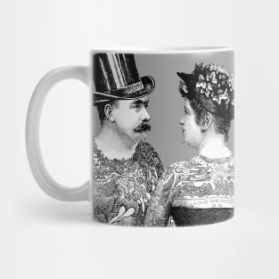 Tattooed Victorian Lovers Mug